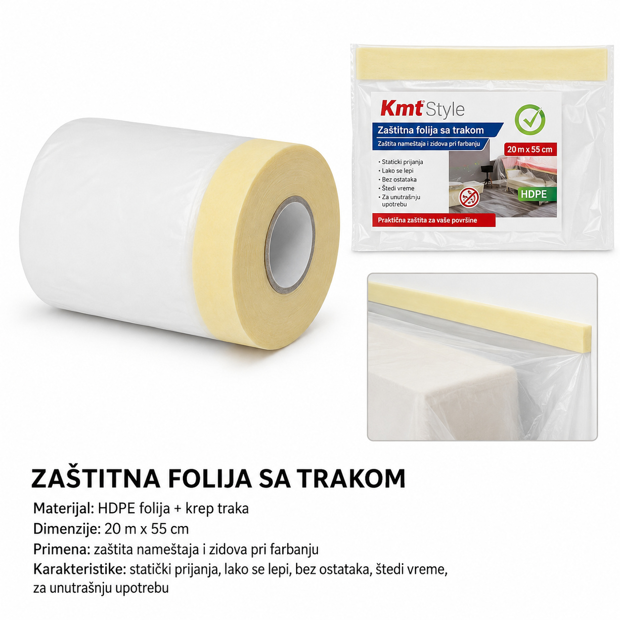 KMT Maskirna traka (PE film) 2208287