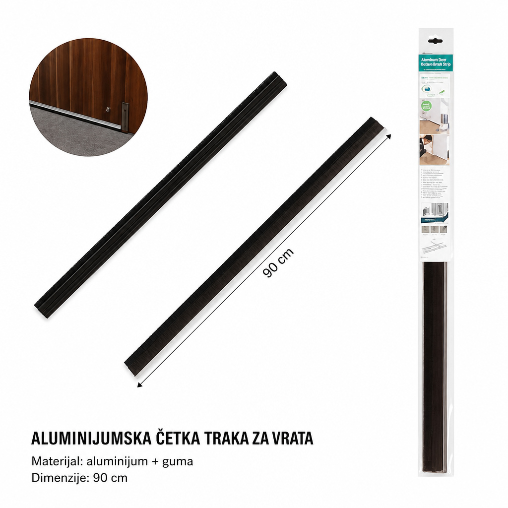 KMT Aluminijumska četkasta traka za vrata 2208593