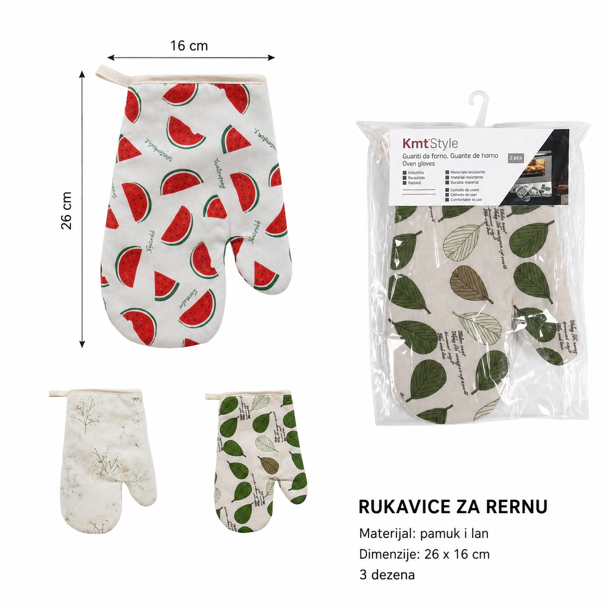 KMT Štampane rukavice za mikrotalasnu pećnicu 2208623