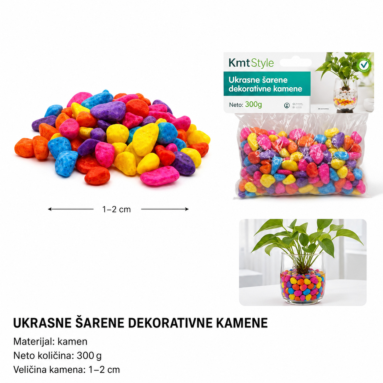 KMT 8-10 obojenih kamenčića 2208693