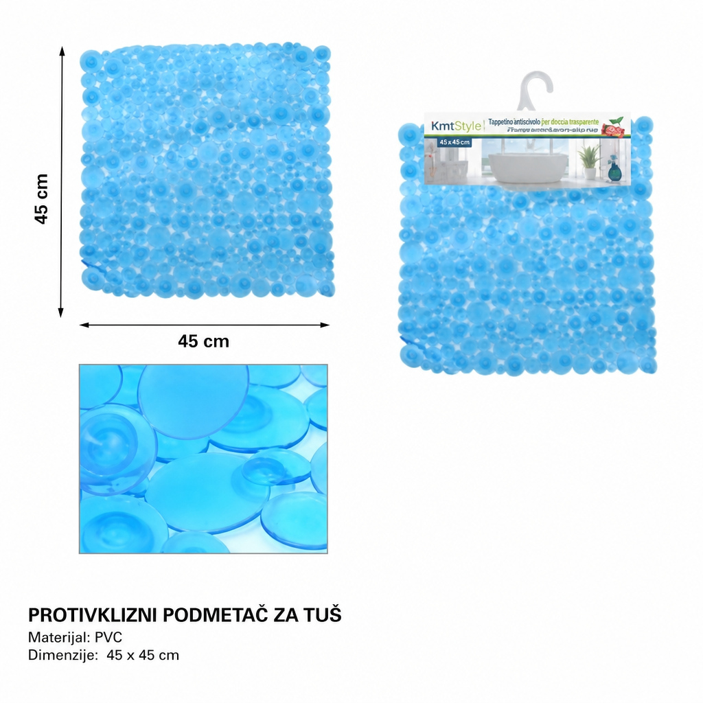 KMT Providna plava prostirka za kupanje na točkice 2208802