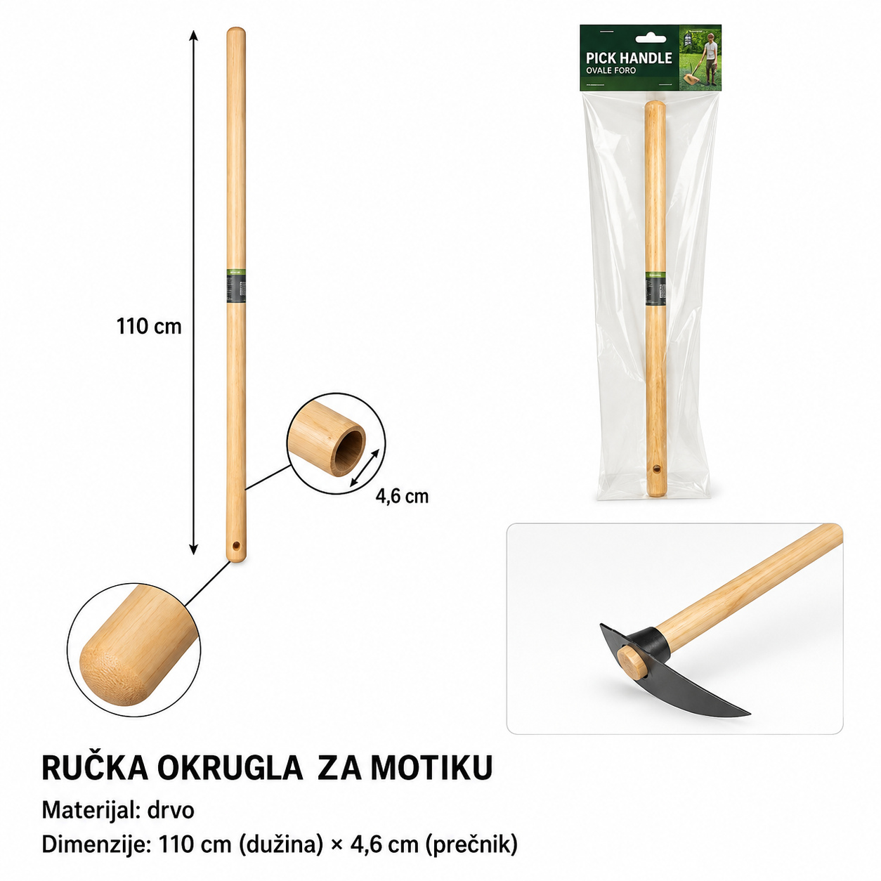 KMT Drška za kramp – okrugla rupa 2304846
