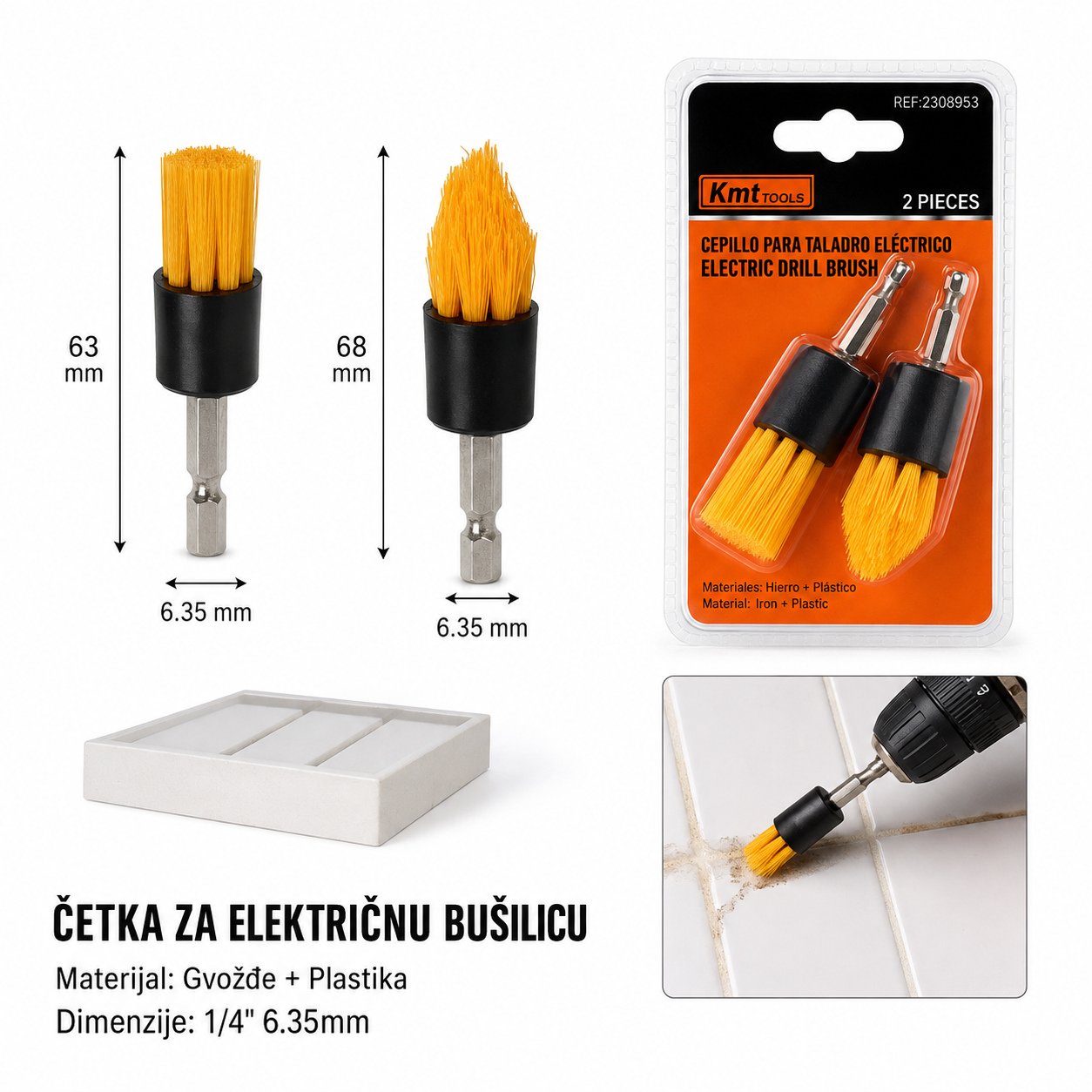 KMT Mini električna četka za čišćenje 2308953