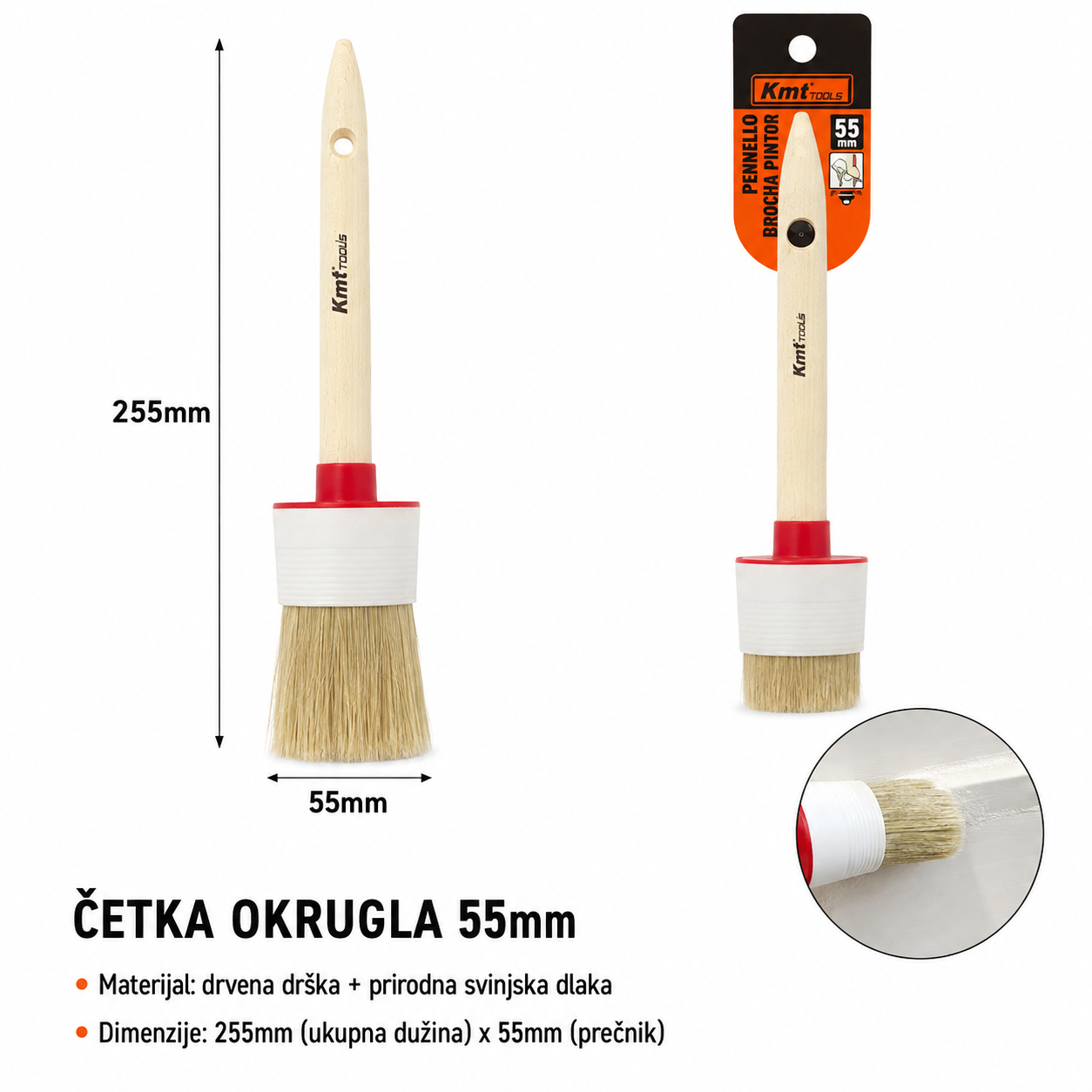 KMT Okrugla četka za glavu 2309050