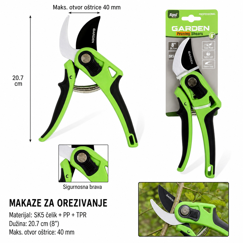 KMT Dvobojne škare za obrezivanje različitih veličina 2315011