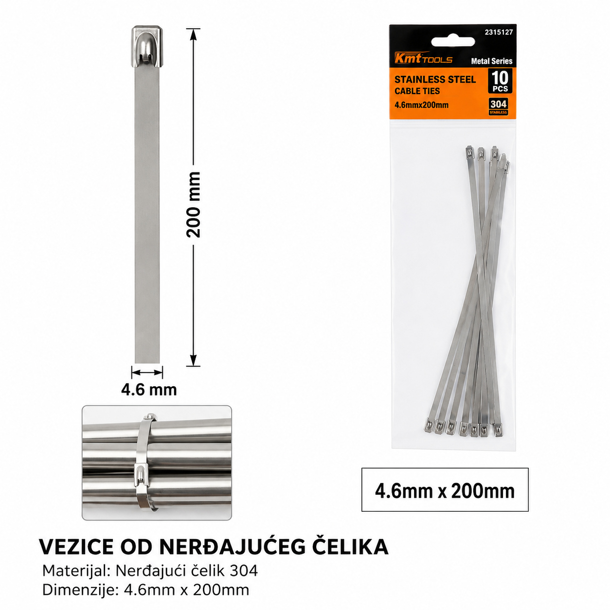 KMT Traka za vezivanje od nerđajućeg čelika 2315127