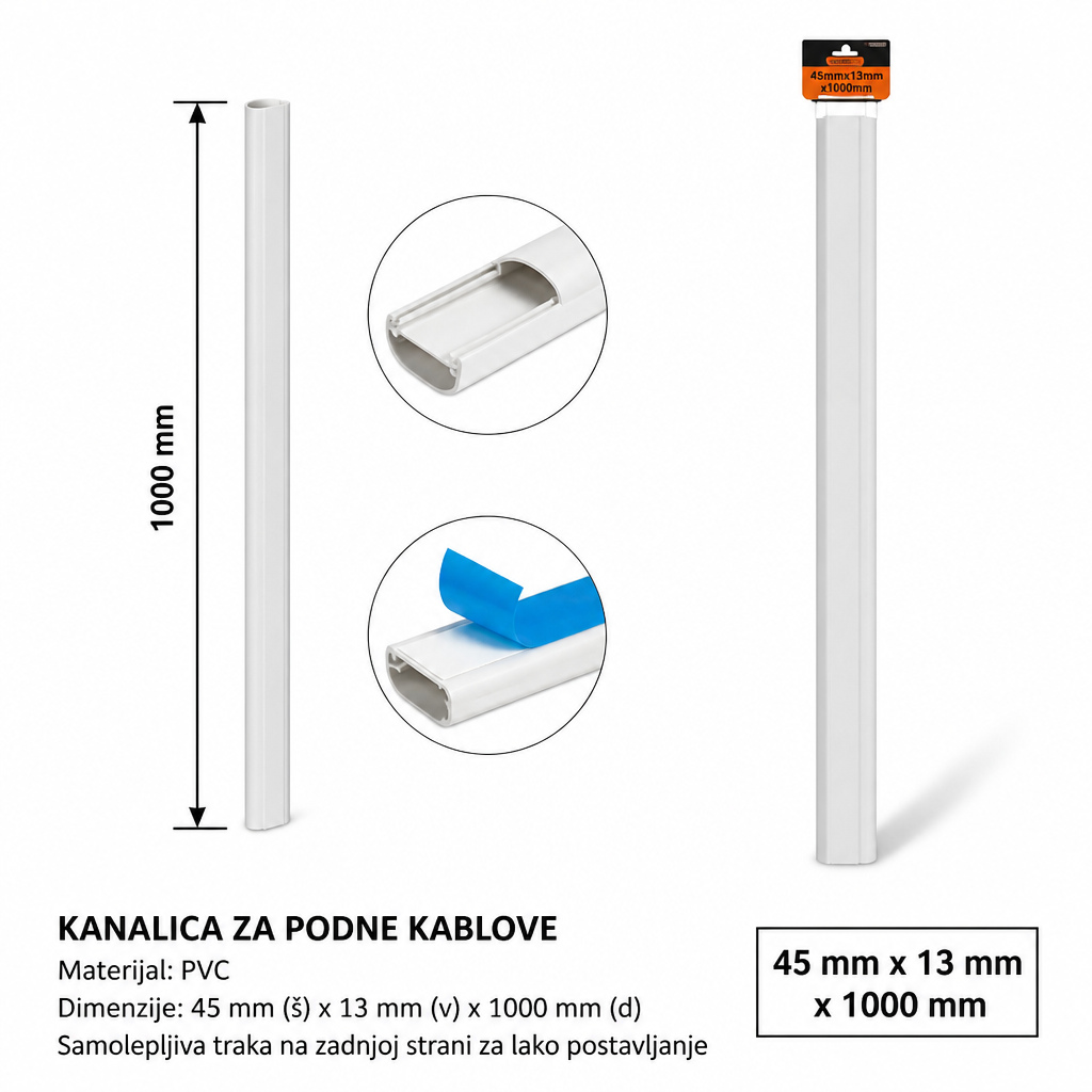 KMT Podna kanalica sa plavom lepljivom trakom 2315135