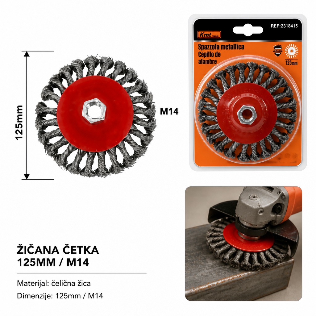 KMT Upletena žičana disk četka 2318415