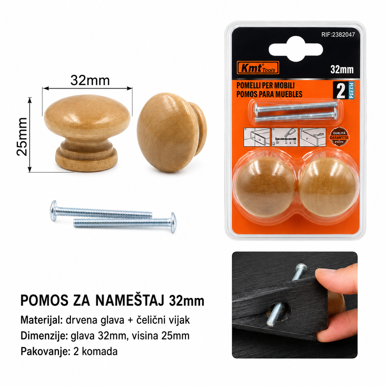 KMT Drška za balvan 2382047