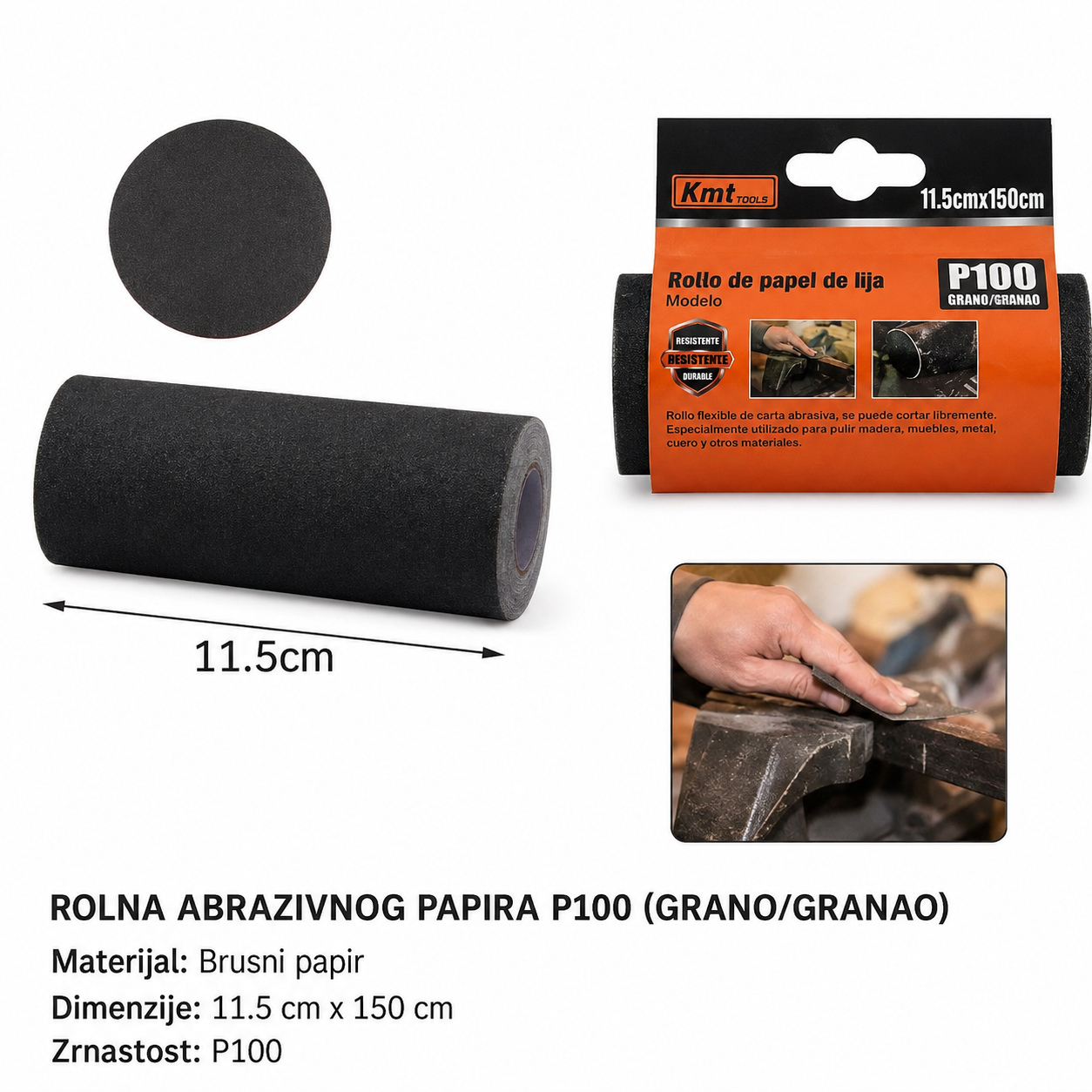 KMT brusni papir rolna metala 2382089