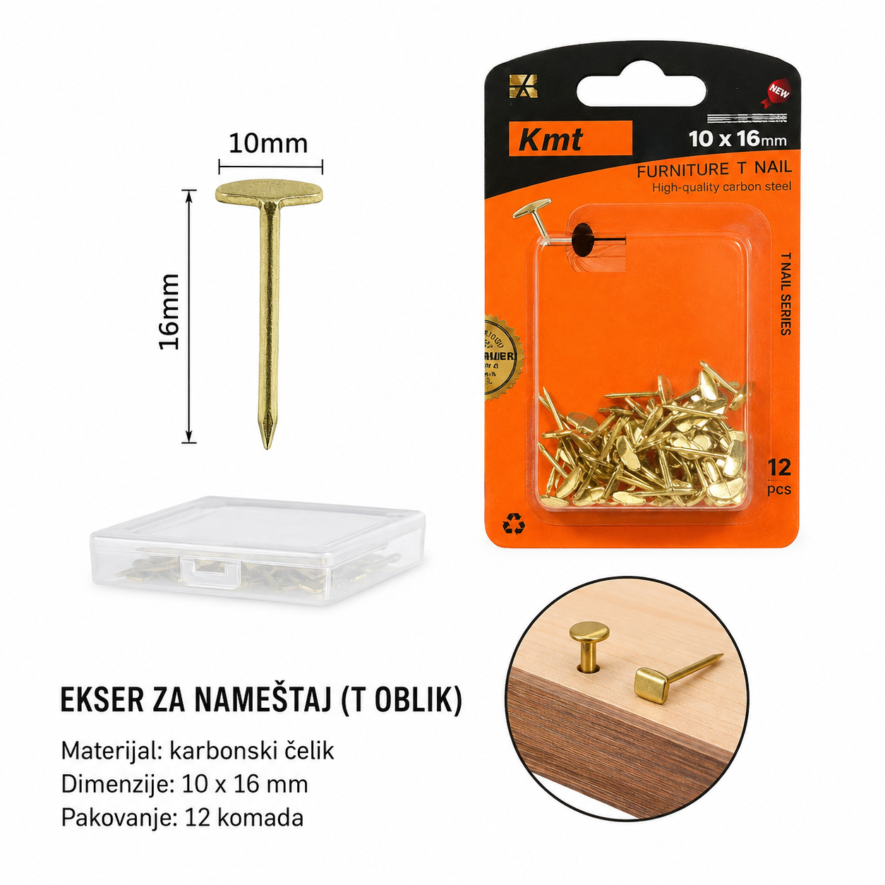 KMT Bakreni ekseri sa mehurićima 2382095