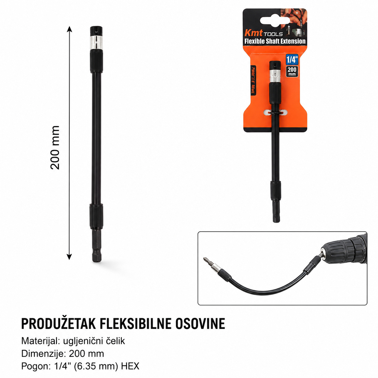 KMT Gvozdena fleksibilna osovina 2382104