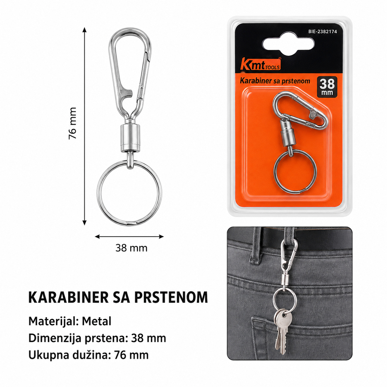 KMT prolećni privezak za ključeve 2382174