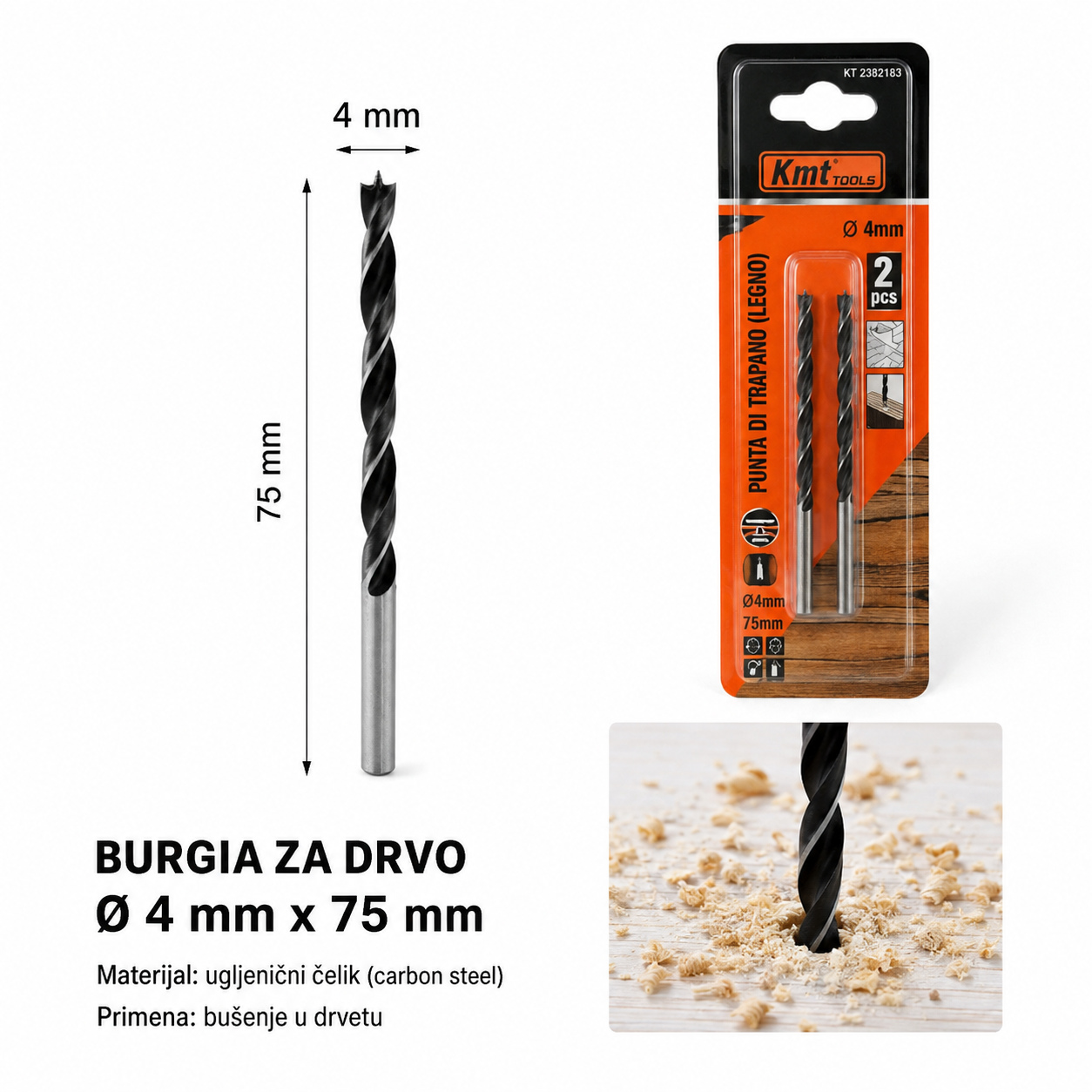 KMT burgija za obradu drveta 2382183