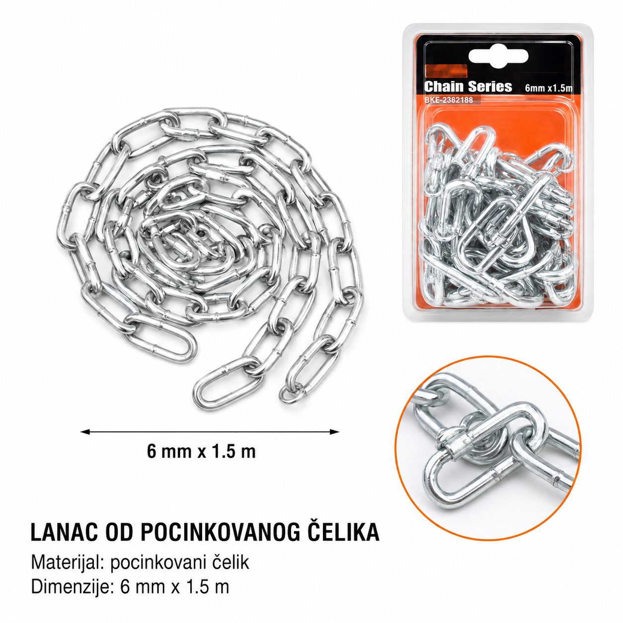 KMT Gvozdeni lanac u blister pakovanju 2382198