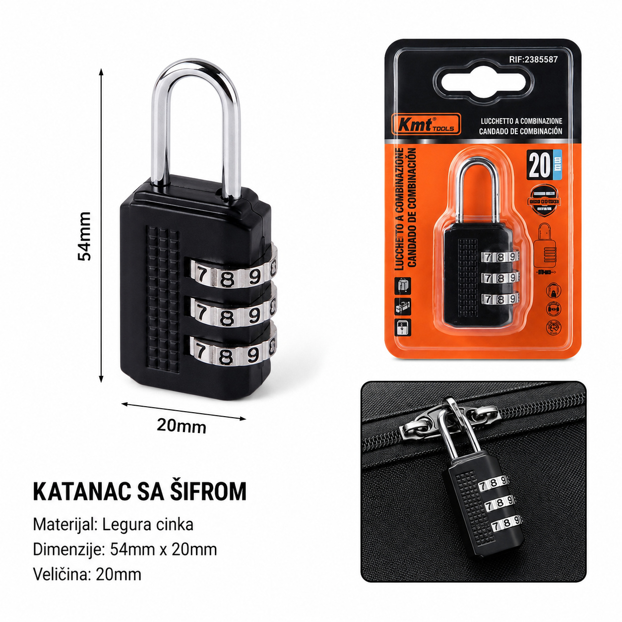 KMT Mali bravi sa kodom od legure cinka 2385587