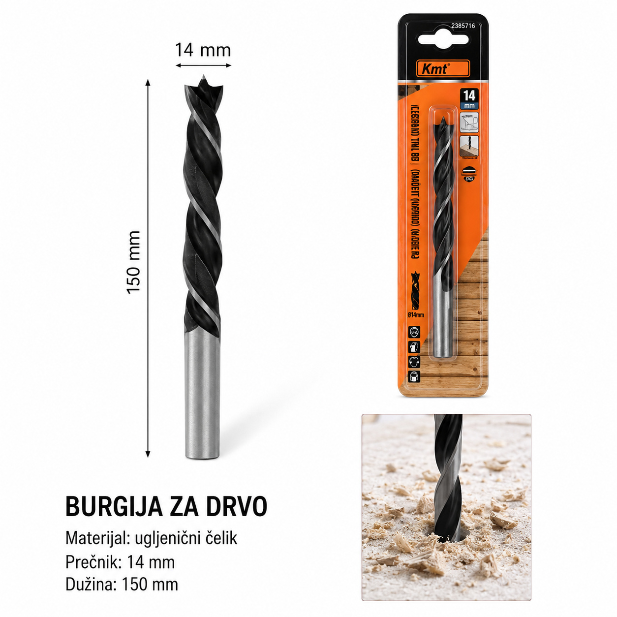 KMT Drvodjelski burgija 2385716