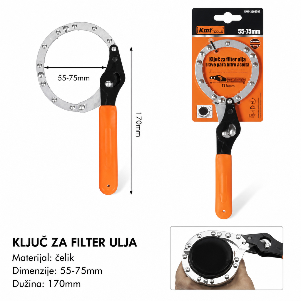 KMT Mali ključ za filter 2385787