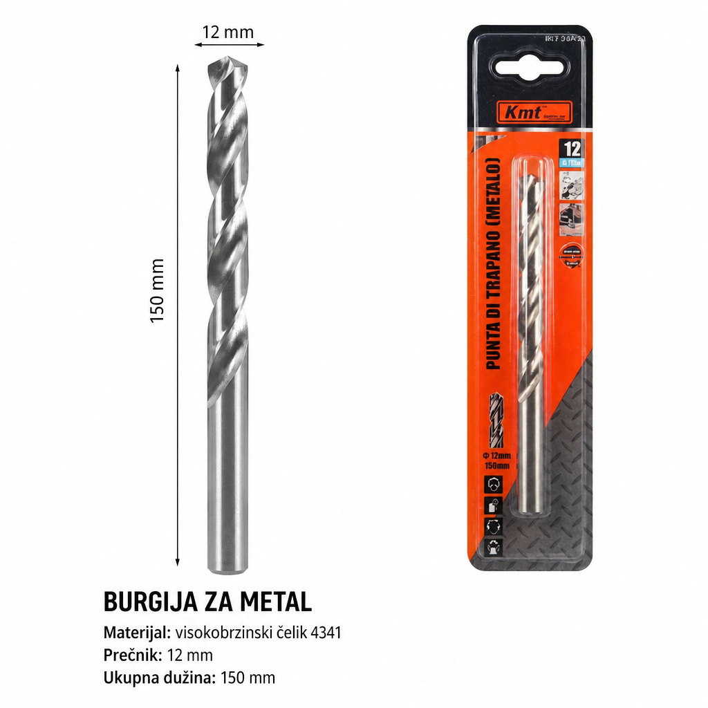 KMT 4341 burgija za metal sa ojačanom ivicom 2385918