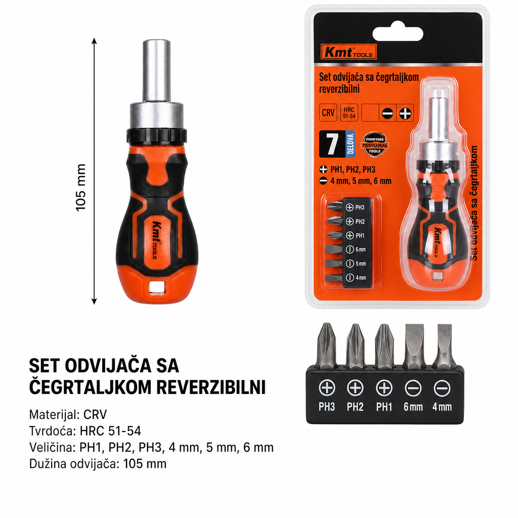 KMT Set sa rebrastim šrafovima 2385934