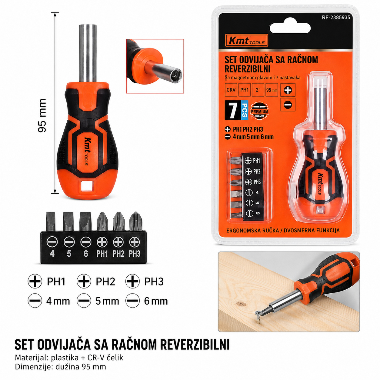 KMT Set bitova odvijača 2385935