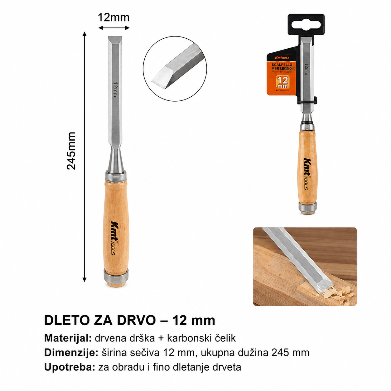 KMT Drvena drška za drvo 2385991