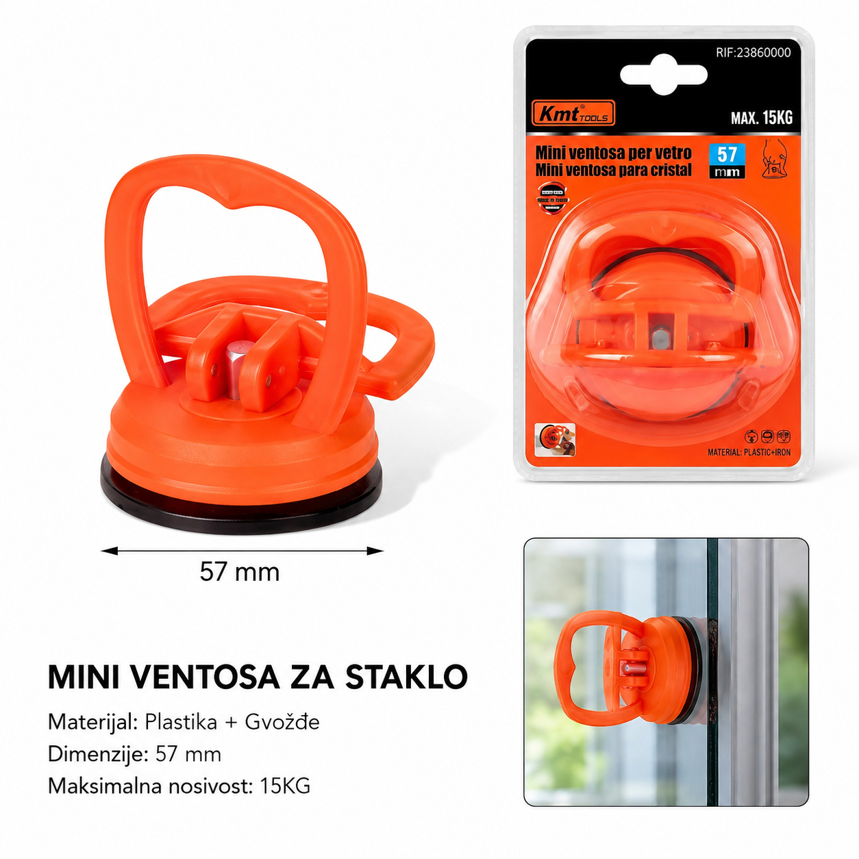 KMT Mini vakuumska čaša za staklo 2386000