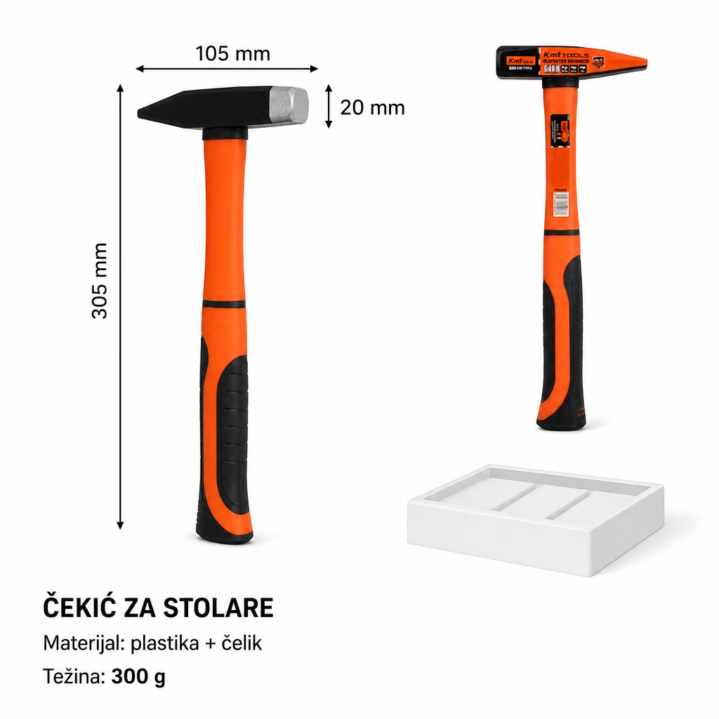 KMT Čekić sa plastičnom drškom 2389273