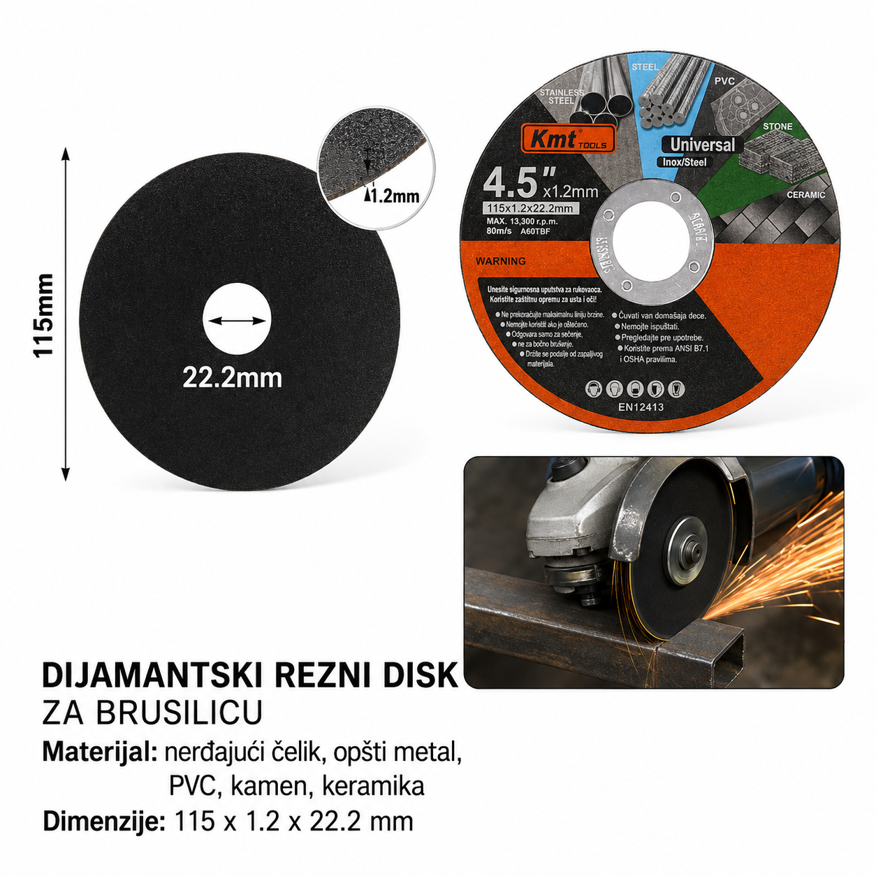 KMT Univerzalni brusni disk 2389279