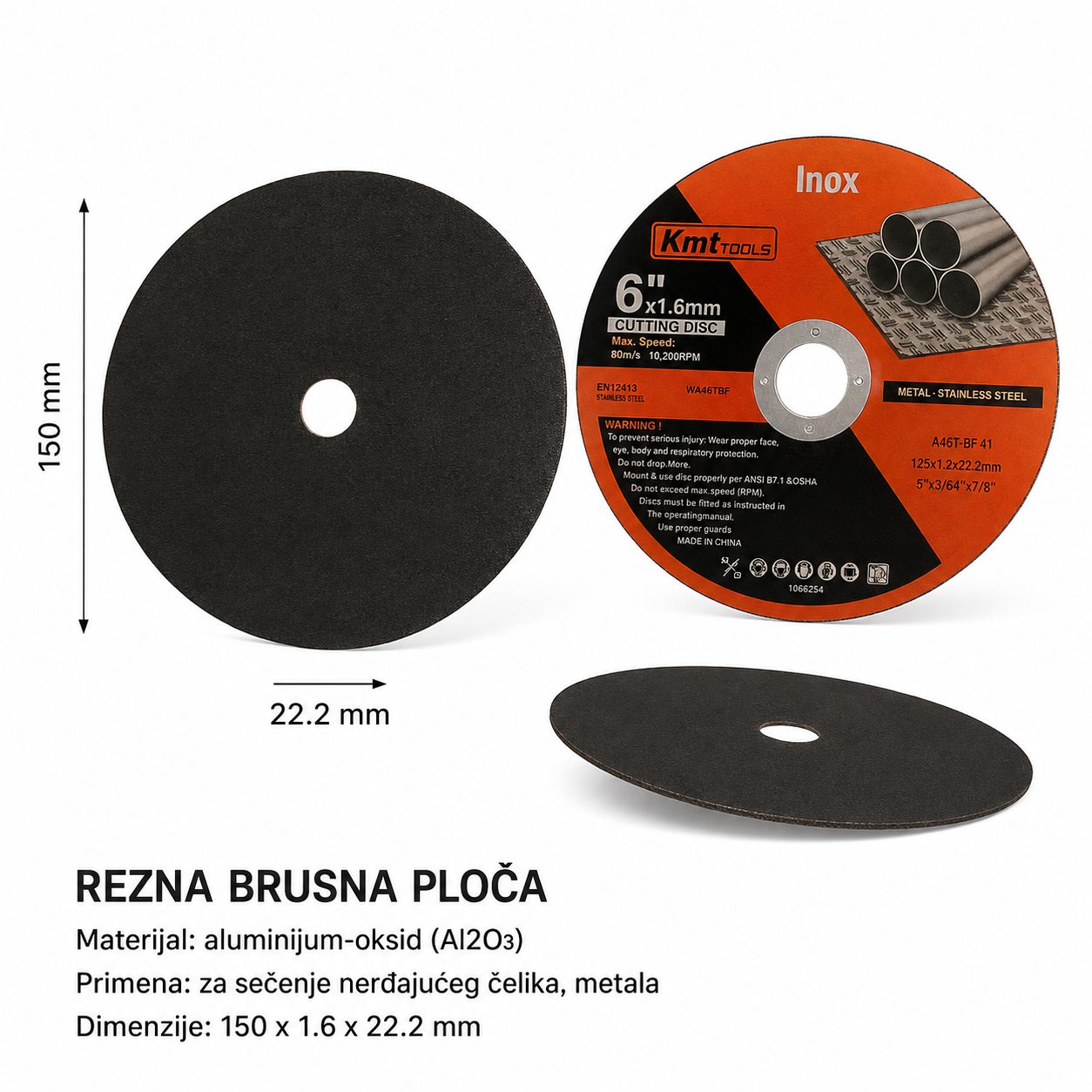 KMT Točak za sečenje nerđajućeg čelika 2389286