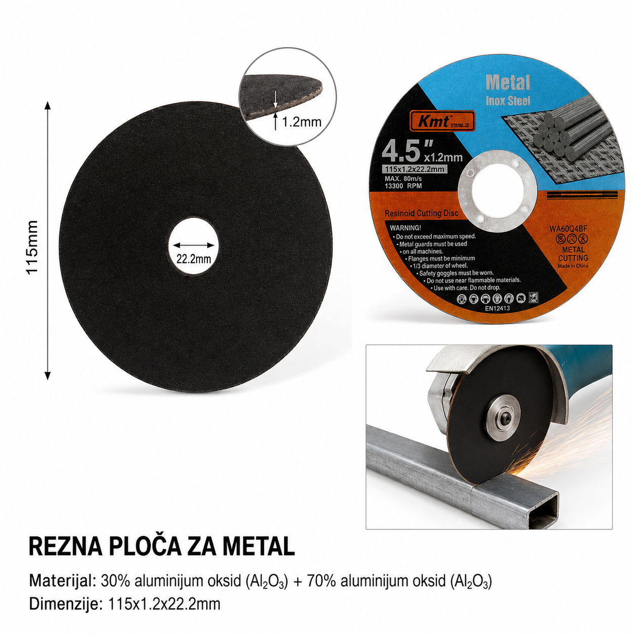 KMT Točak za sečenje običnog metala 2389288