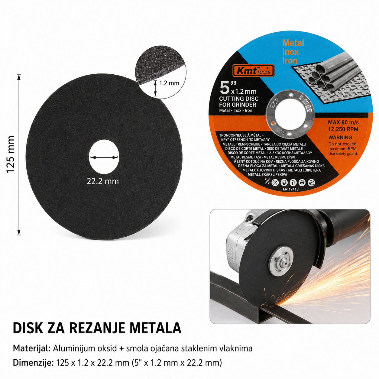 KMT Brusni disk za metal 2389289