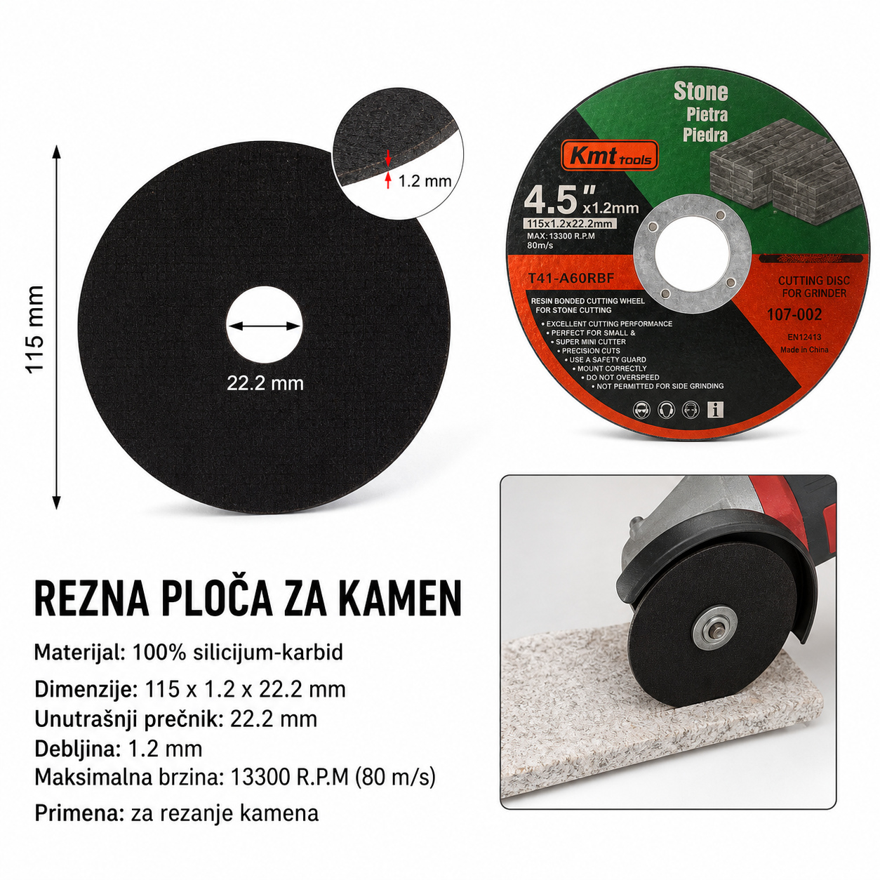 KMT Točak za sečenje kamena 2389293