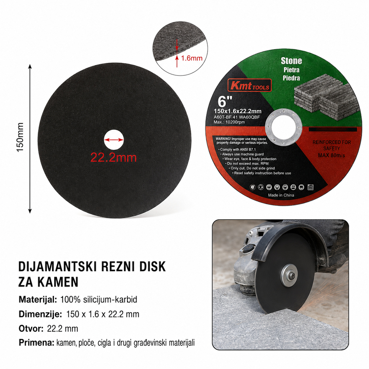 KMT Točak za sečenje kamena 2389295