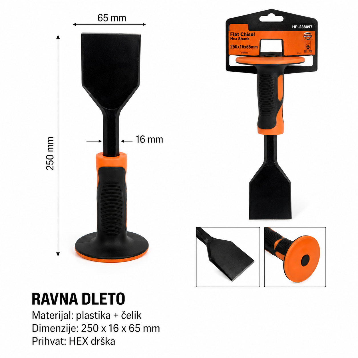 KMT Pljosnato dleto za kamen 2389297
