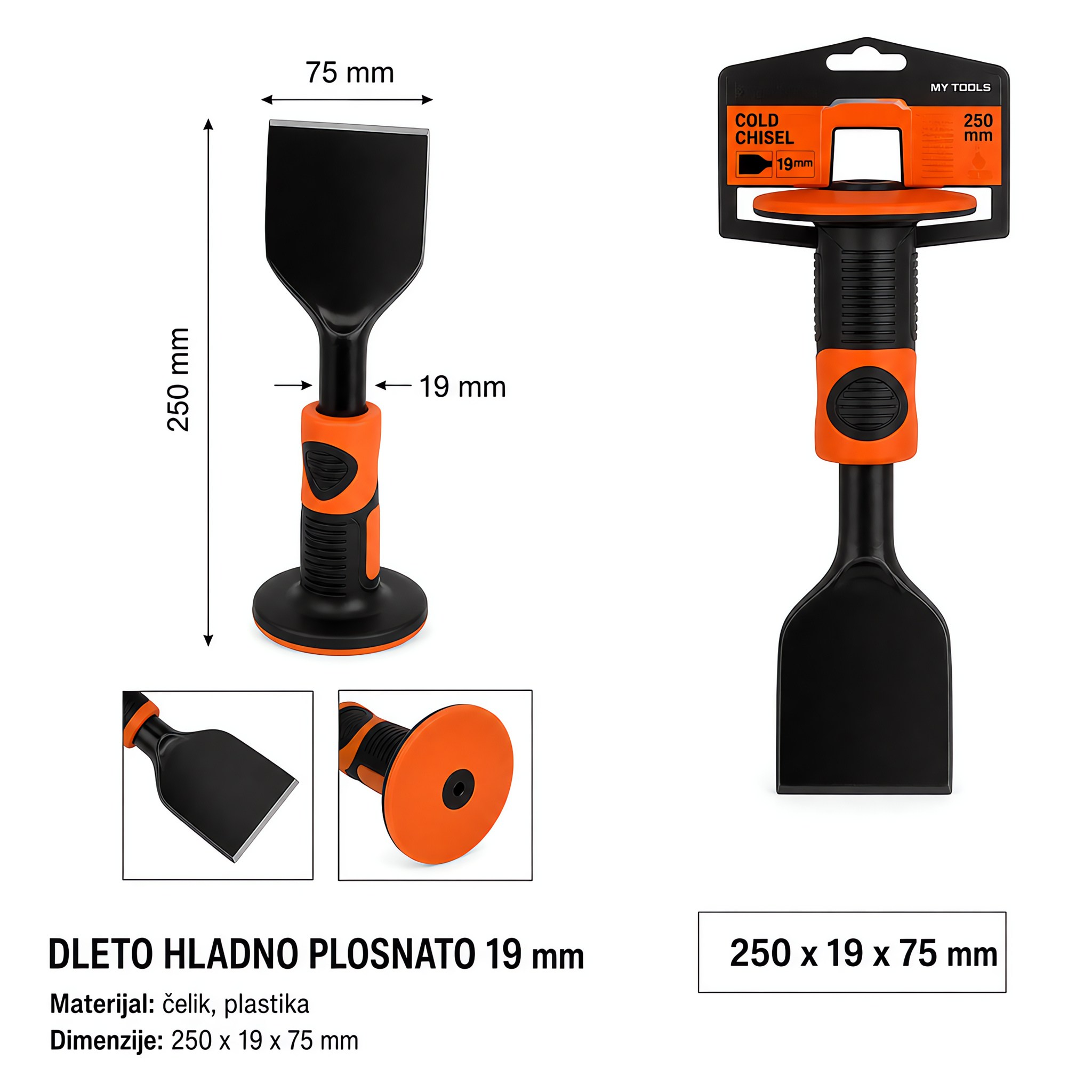 KMT Pljosnato dleto za kamen 2389298