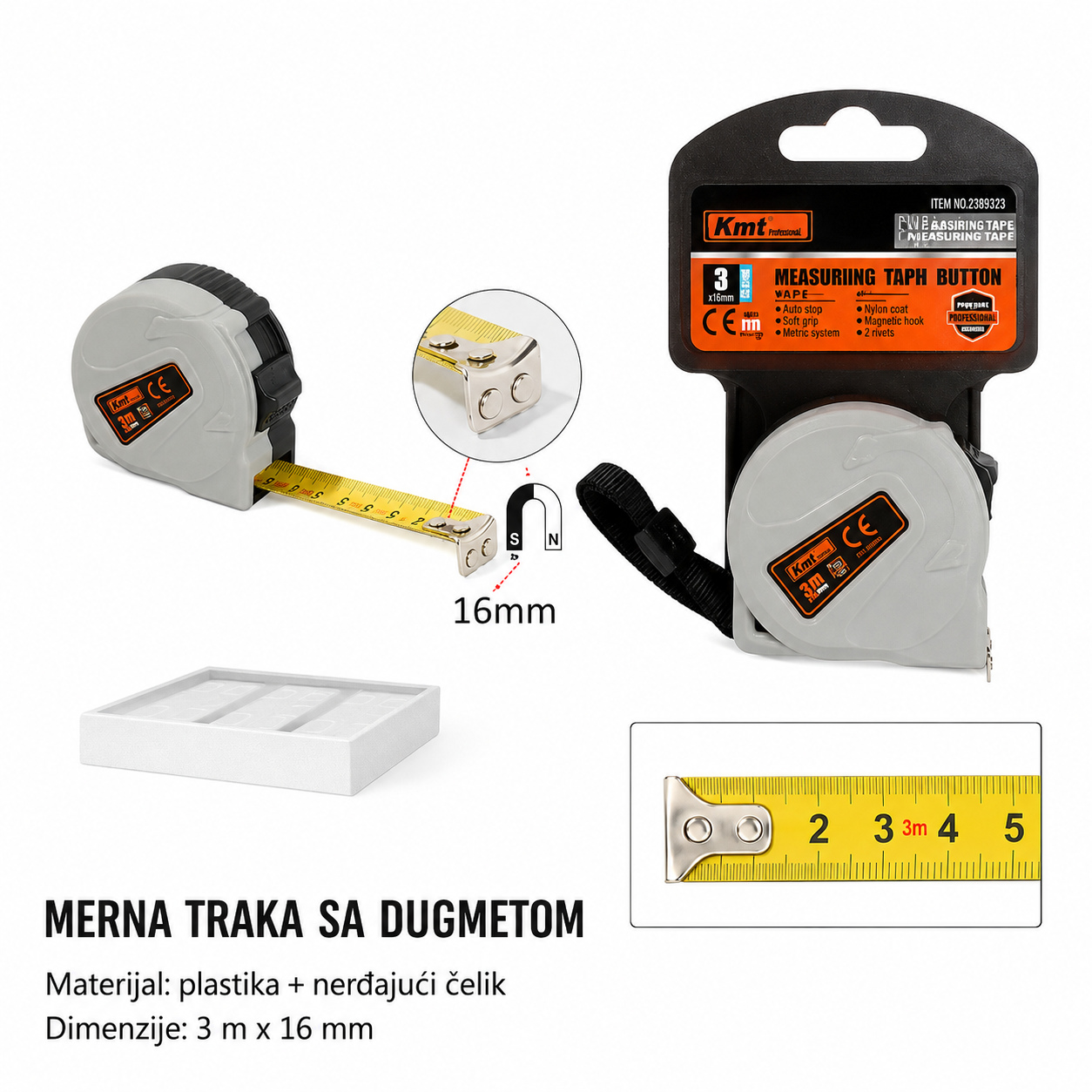 KMT Merna traka 90 sa magnetom 2389323