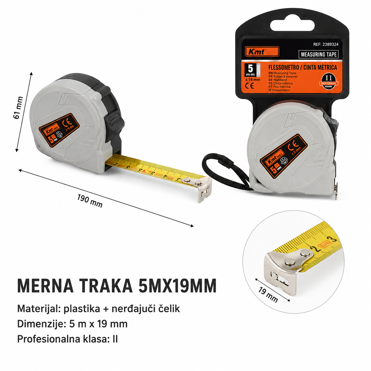 KMT Merna traka 90 sa magnetom 2389324