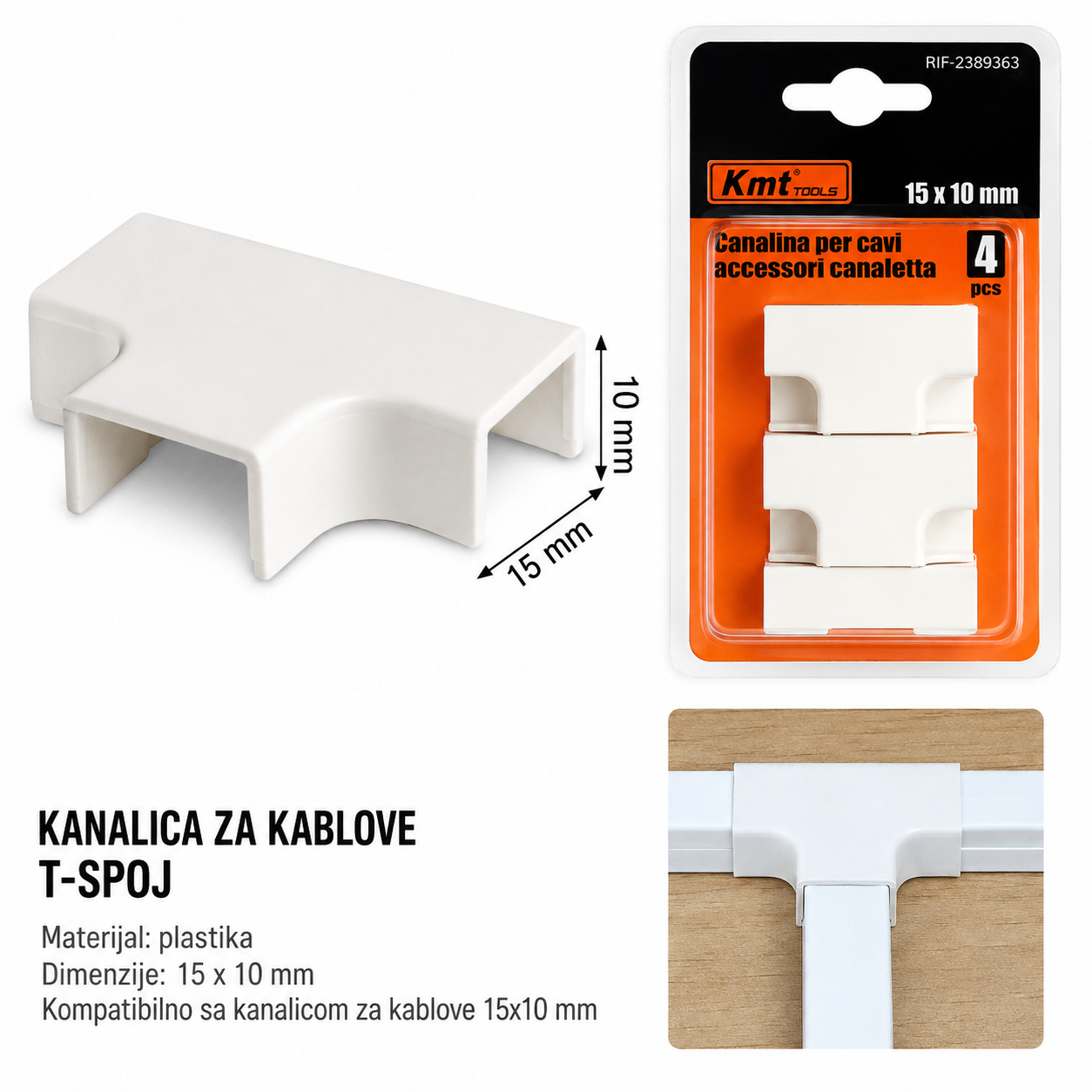 KMT Konektor za kabl-tunk - Trostruki 2389363