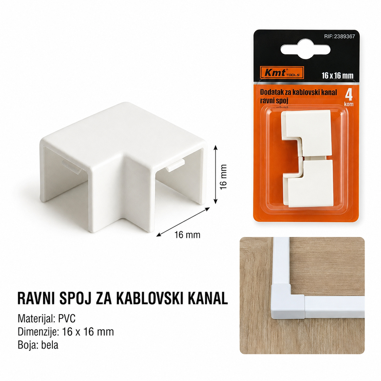 KMT Konektor za kabl-tunk - Flat Bend 2389367