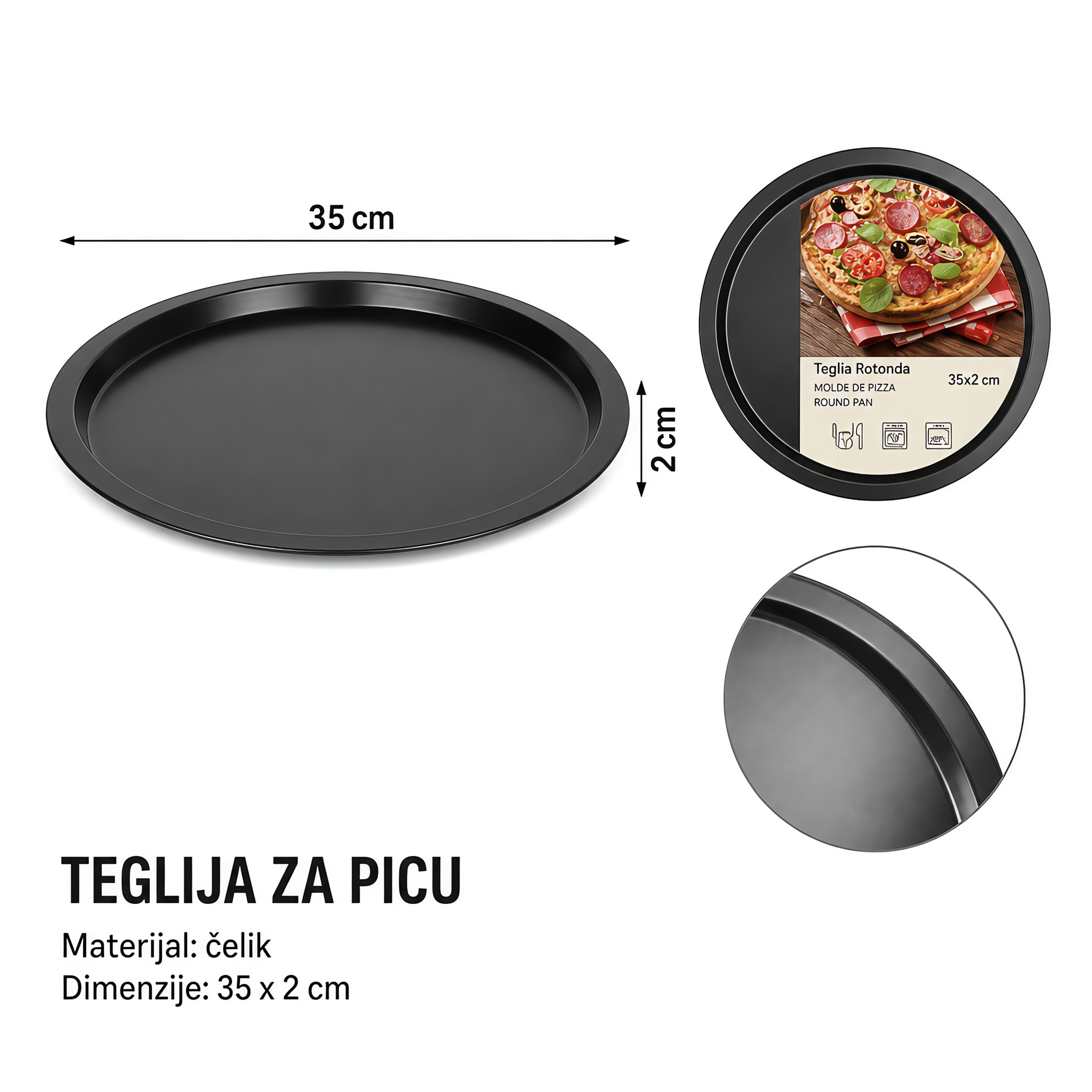 KMT Okrugla plitka posuda 2406103