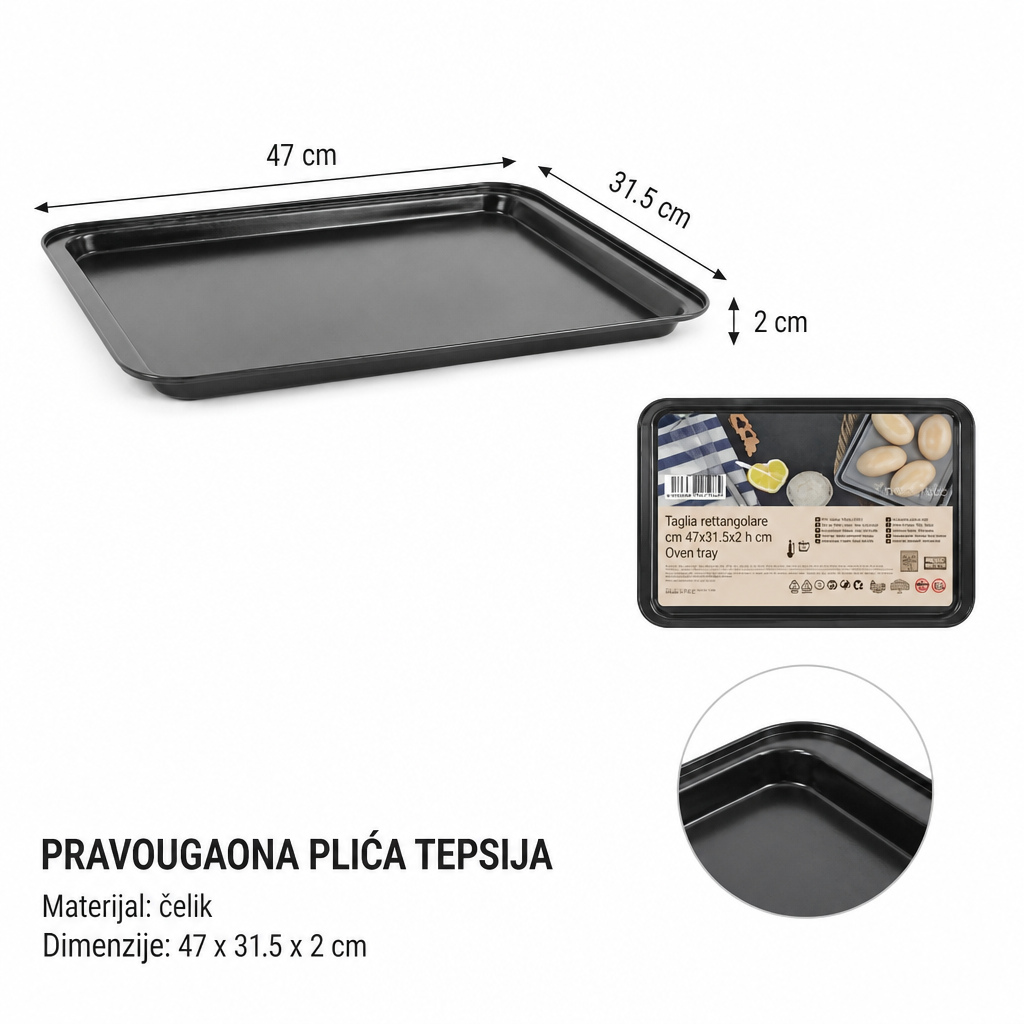 KMT Pravougaona plitka posuda 2406107