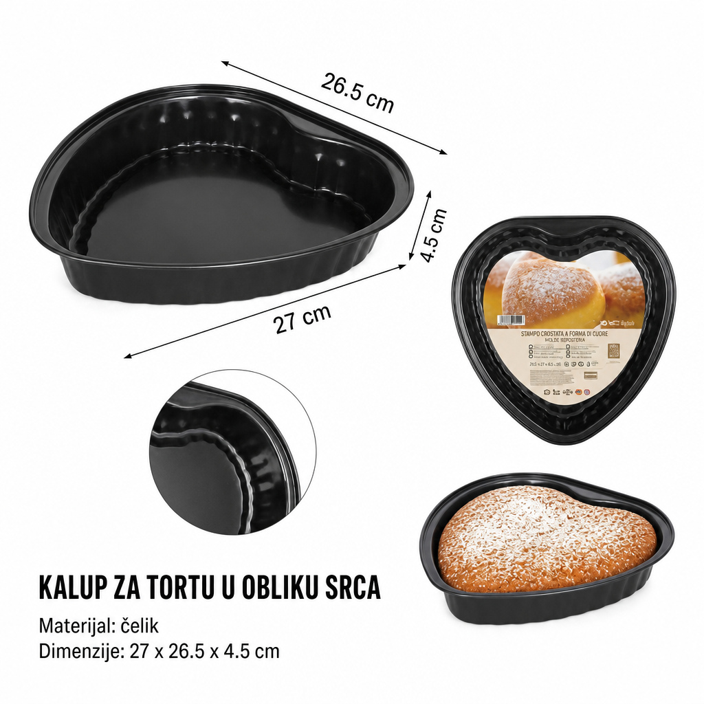 KMT Kalup za tortu u obliku srca 2406121