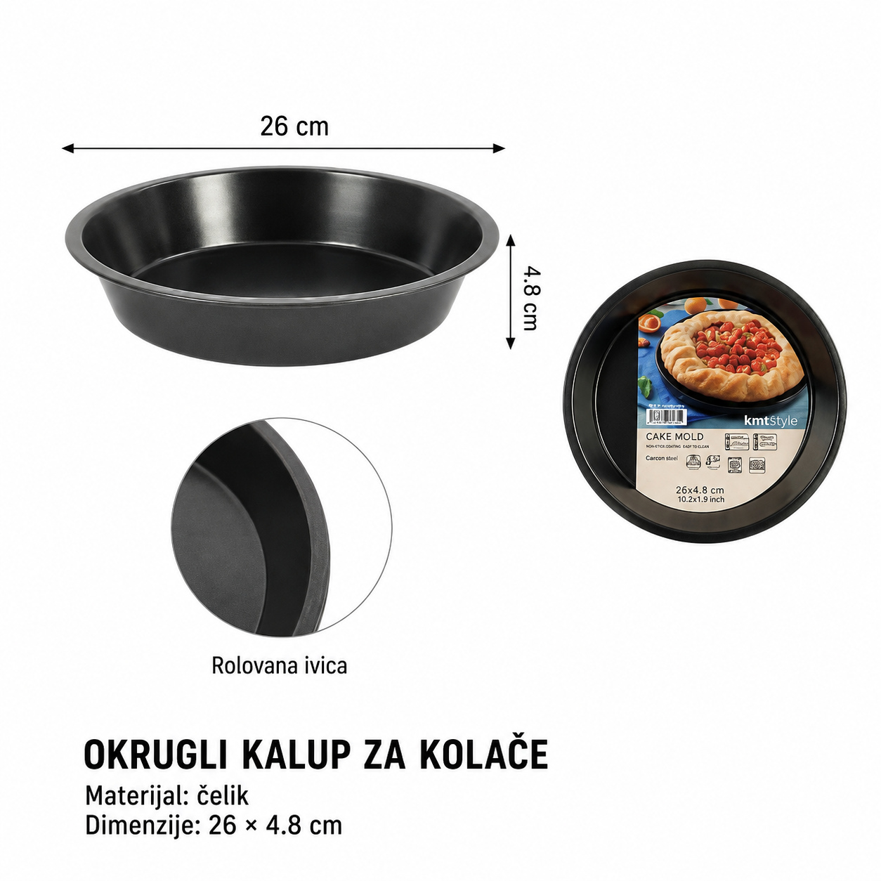 KMT okrugli kalup za tortu 2406134