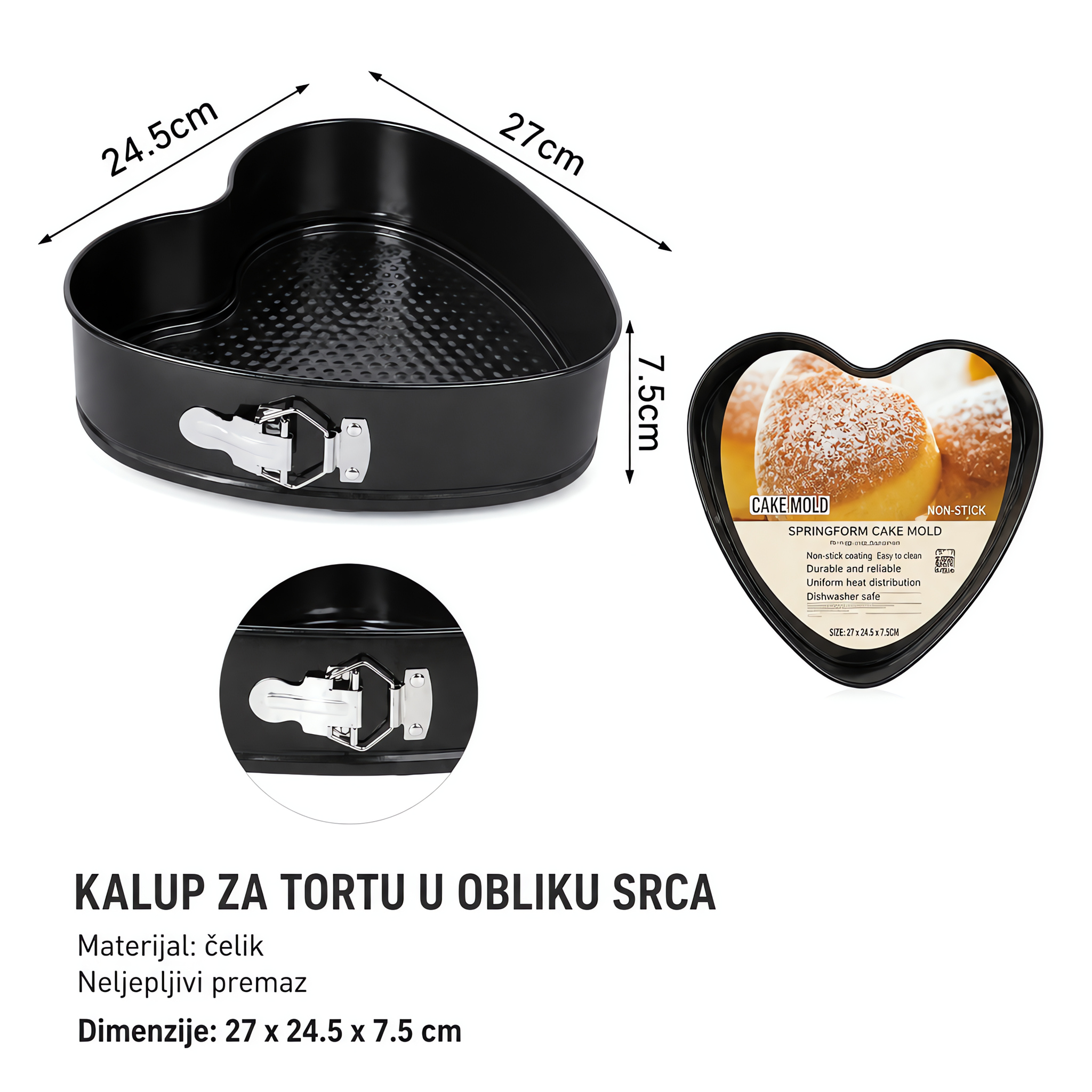 KMT Kalup za tortu u obliku srca 2406167