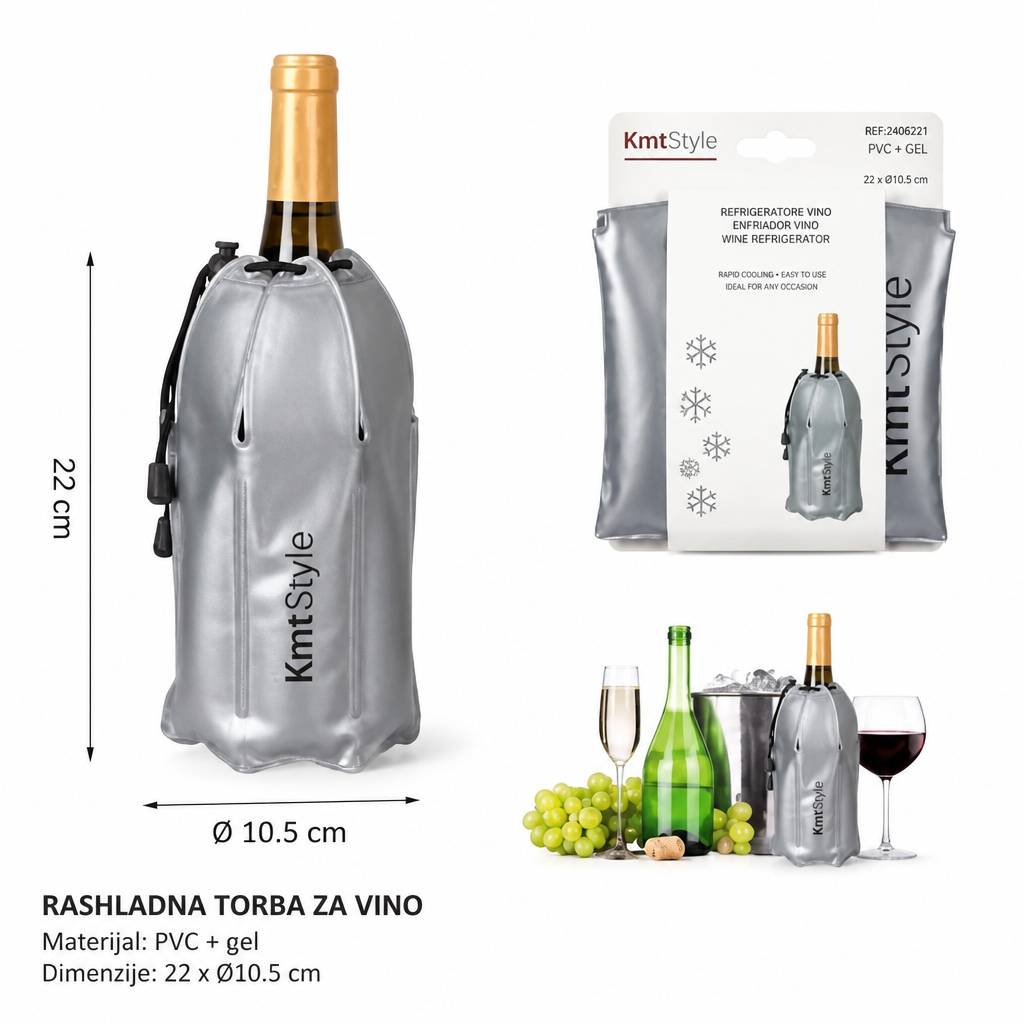 KMT Pakovanje leda od crvenog vina (sa trakama) 2406221