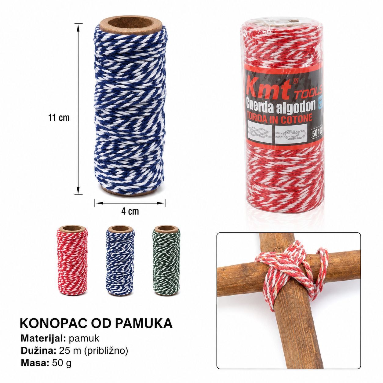 KMT šareno pamučnog konca 2406276