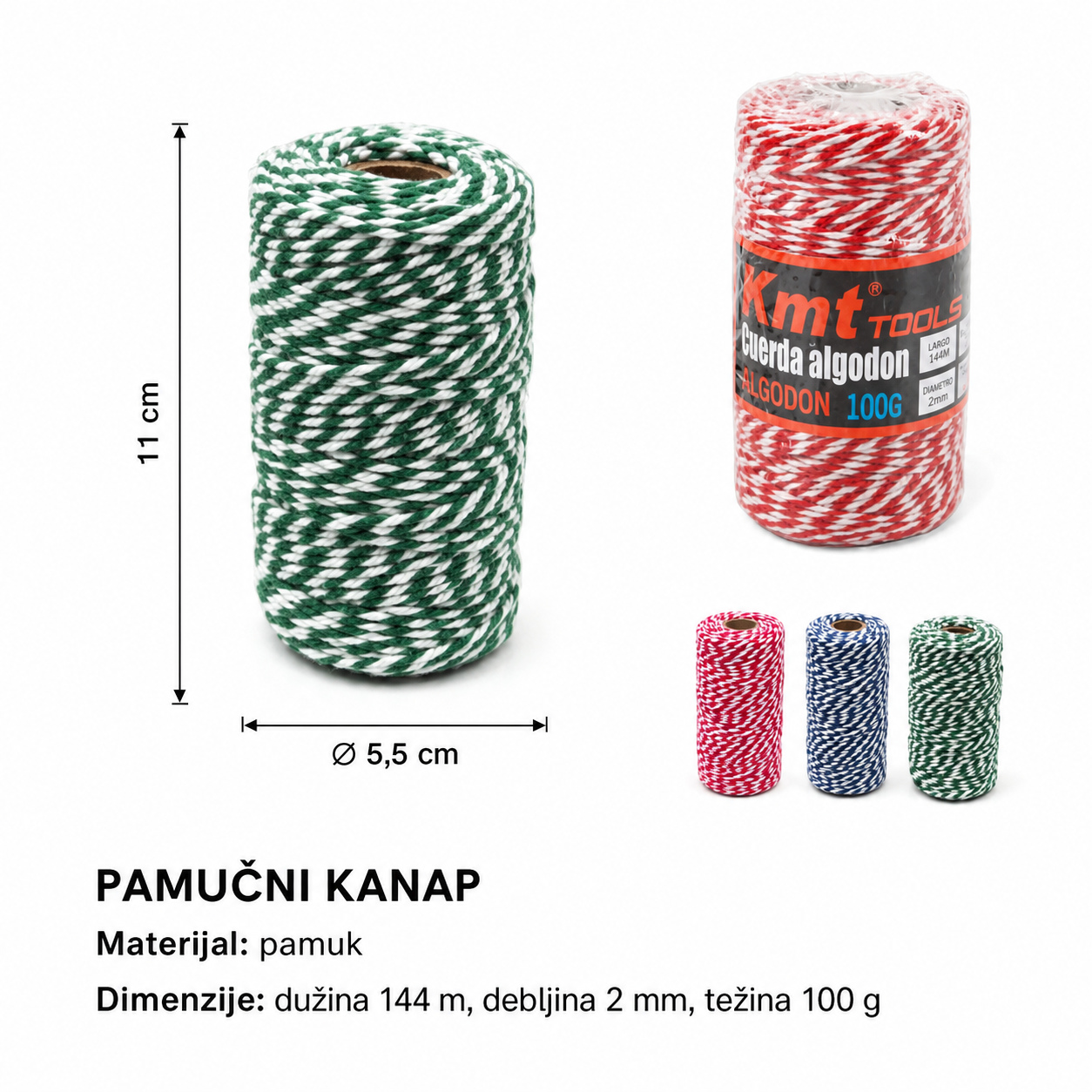 KMT šareno pamučnog konca 2406277