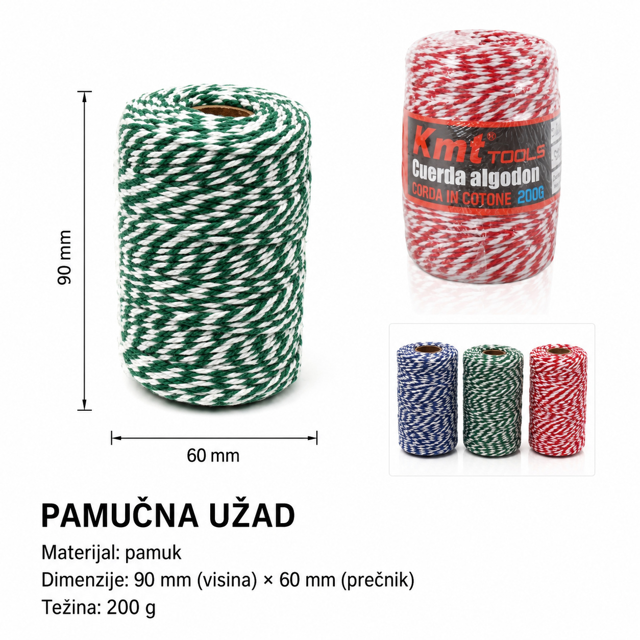 KMT šareno pamučnog konca 2406278