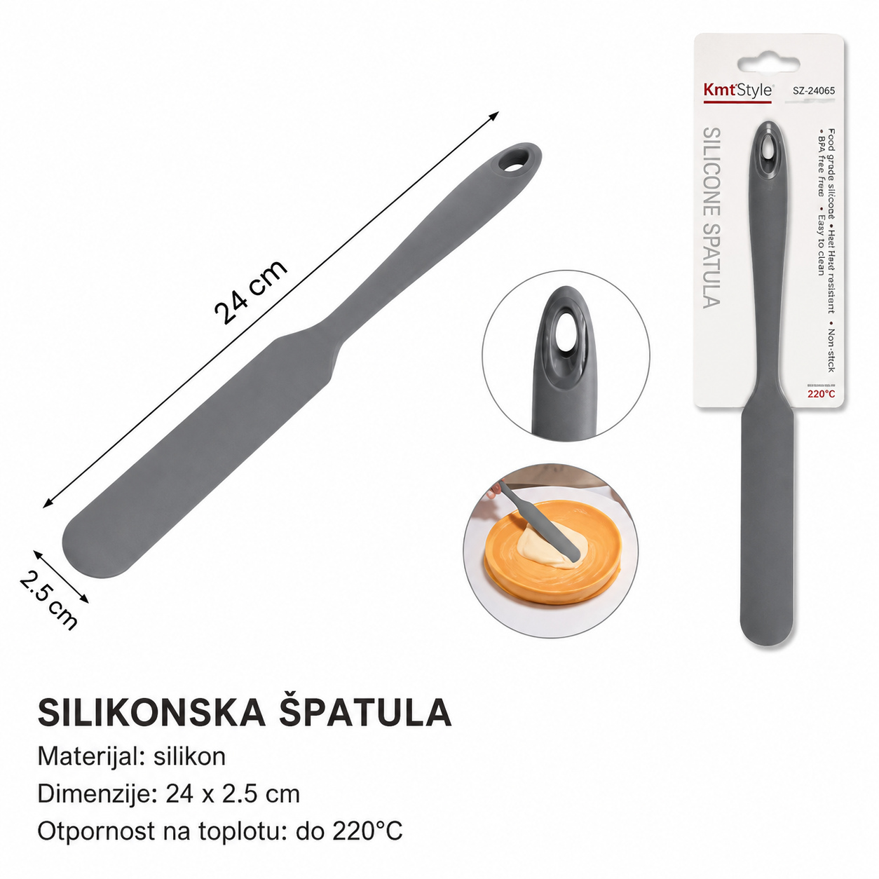 KMT Mali silikonski pravi strugač 2406508